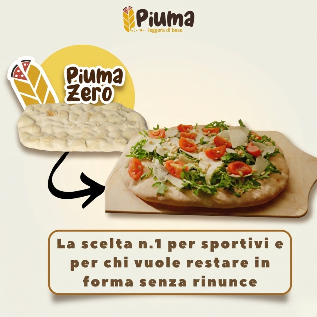 PIUMA ZERO - Low Carb: solo 3 gr di carboidrati - 22x30 cm - 250g