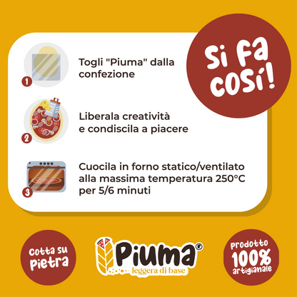 ALTOGRANO®️ meno carboidrati e 40% di fibre in più - 22x30 cm - 250g